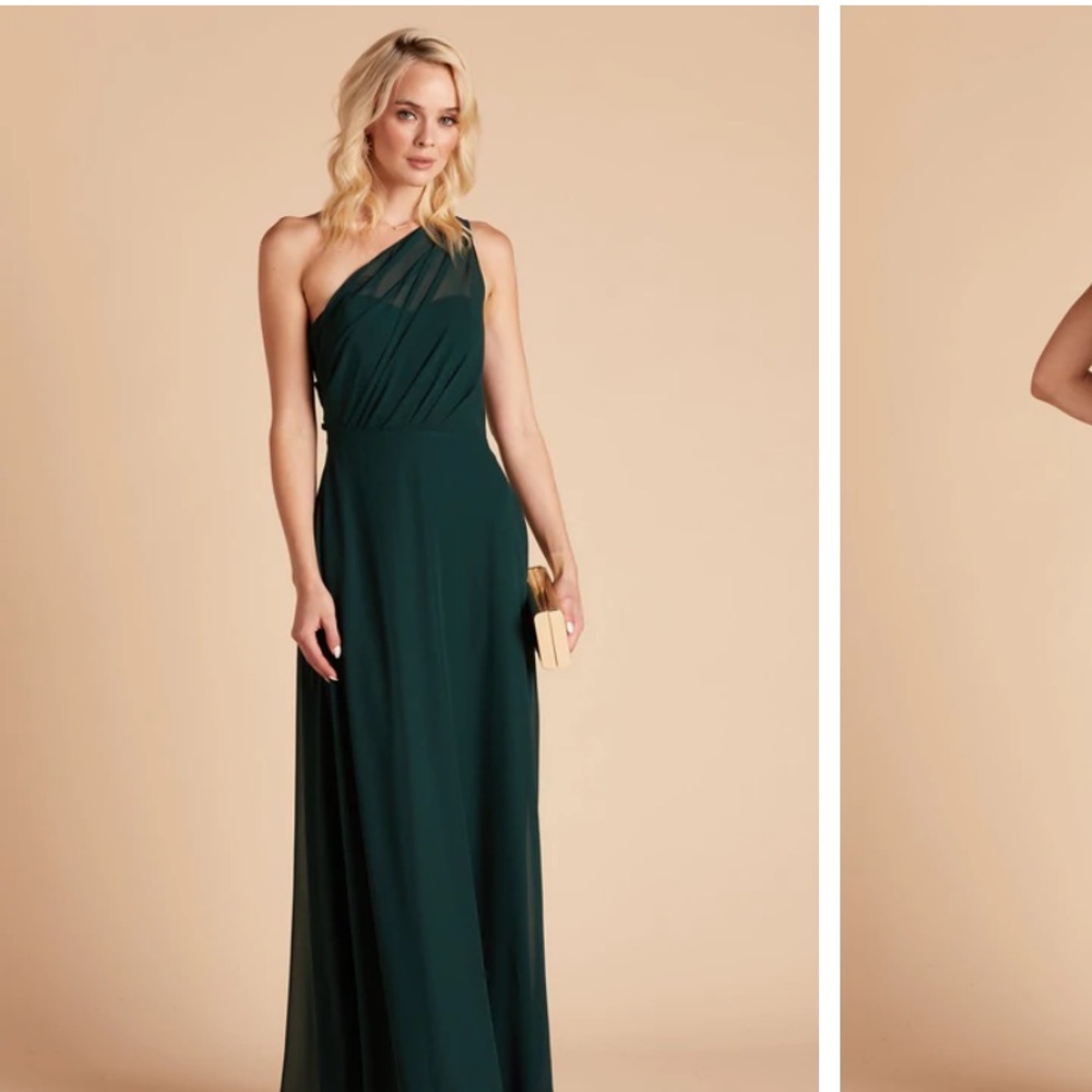Birdy Grey Kira Dress in Chiffon Emerald